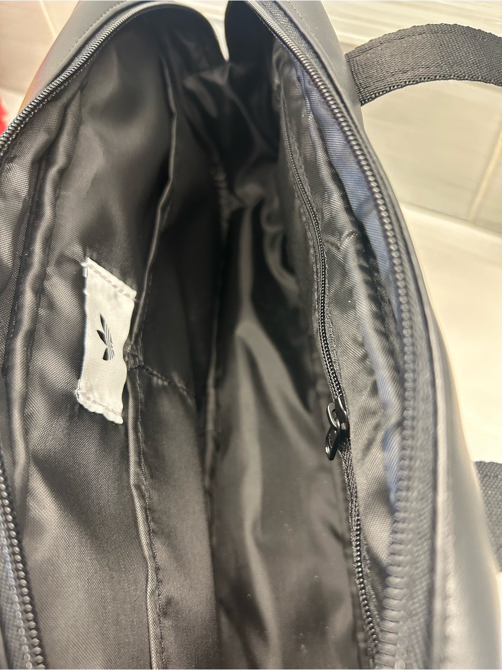 adidas Black Shoulder Bag with Gold Trefoil Hardware - Picture 6 of 6